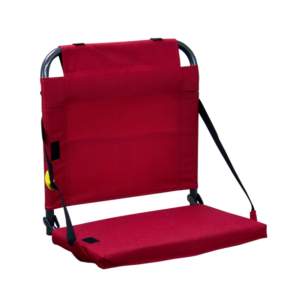 Ultra-Lightweight BleacherBack - Choice 696 - Ergonomic Portable Stadium Seat for Sports Events - Red