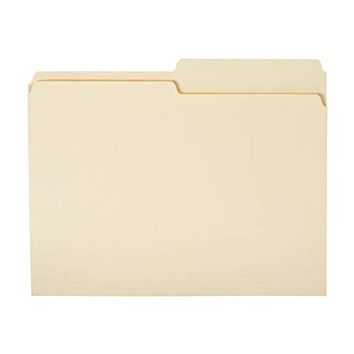 Minimalist Basics Manila File Folders, Letter Size, 1/2 Tab in Set