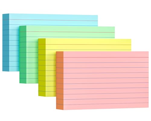Minimalist Colored Index Cards 3x5, 200 Pack, 180gsm Heavy Kit