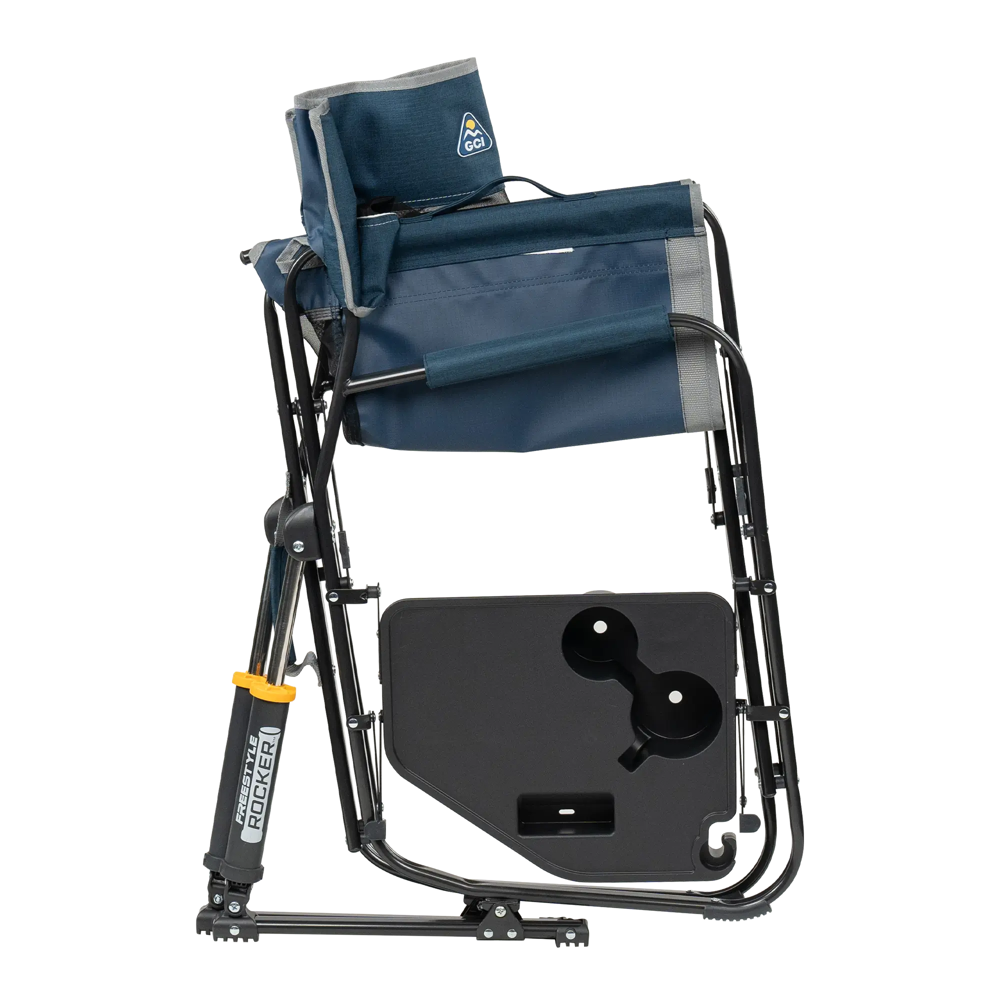 Heavy-Duty Freestyle Freestyle Rocker with Side Table - Choice 853 - RoadTrip Rocker Smooth Motion Camp Chair Detail