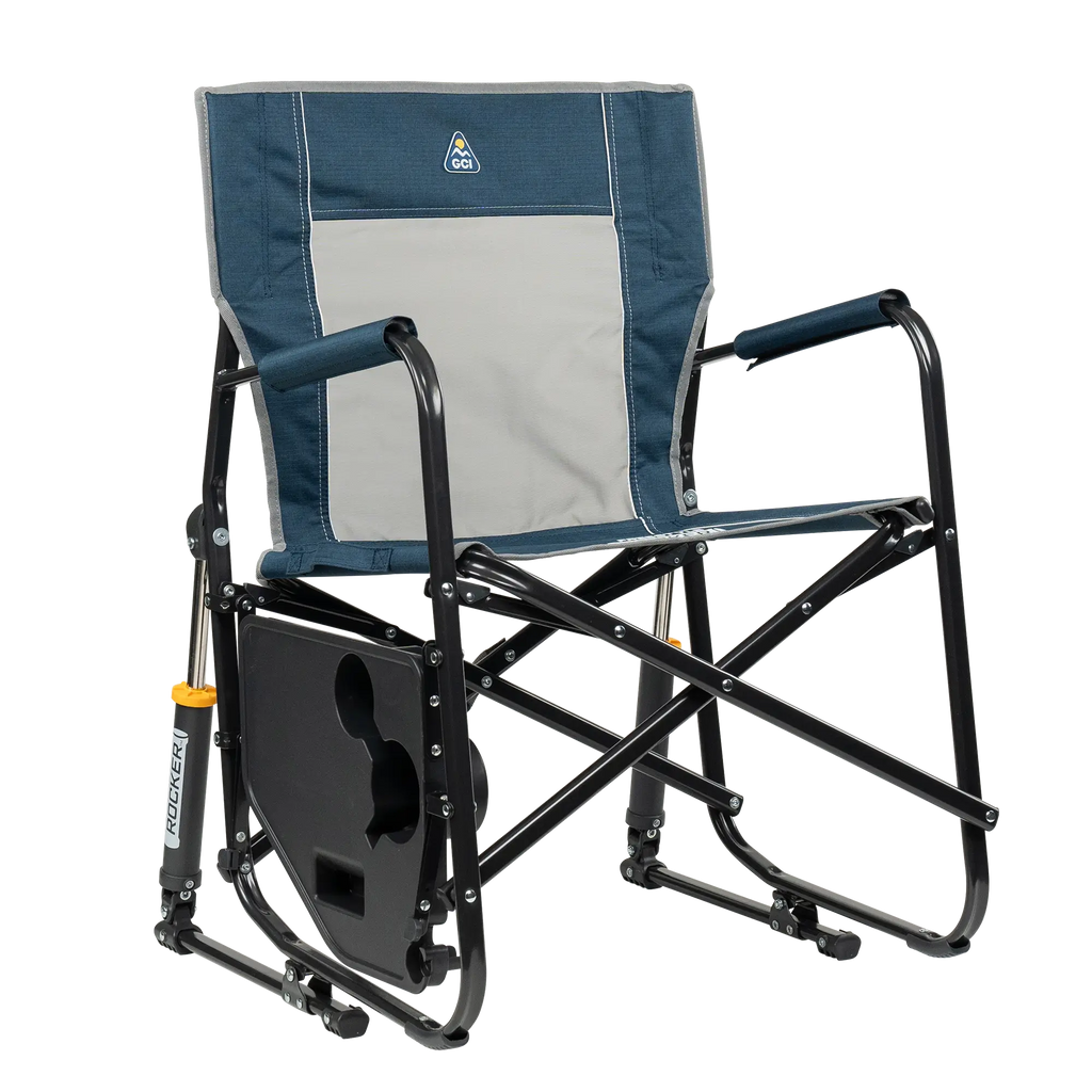 Heavy-Duty Freestyle Freestyle Rocker with Side Table - Choice 853 - RoadTrip Rocker Smooth Motion Camp Chair Detail
