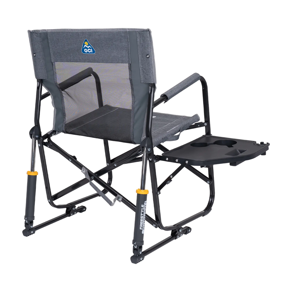 Heavy-Duty Freestyle Freestyle Rocker with Side Table - Choice 853 - RoadTrip Rocker Smooth Motion Camp Chair Detail