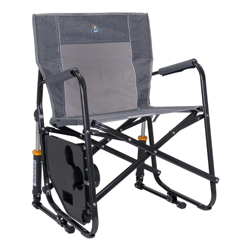 Heavy-Duty Freestyle Freestyle Rocker with Side Table - Choice 853 - RoadTrip Rocker Smooth Motion Camp Chair Detail