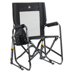 Smooth Motion Stowaway Rocker - Choice 794 - Freestyle Rocker Portable Outdoor Folding Chair - Black