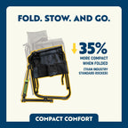 Smooth Motion Stowaway Rocker - Choice 794 - Freestyle Rocker Portable Outdoor Folding Chair Detail