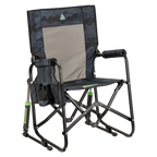 Smooth Motion Stowaway Rocker - Choice 794 - Freestyle Rocker Portable Outdoor Folding Chair - Stealth Camo
