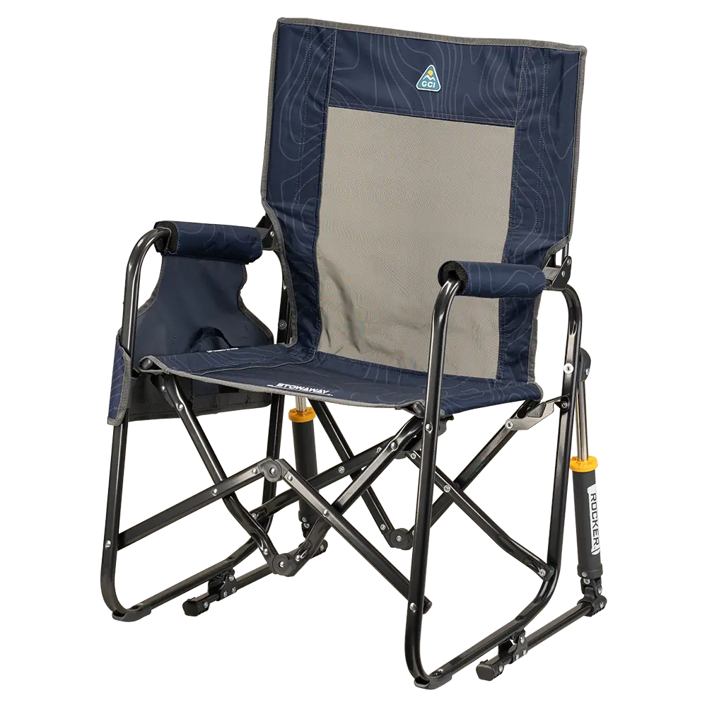 Smooth Motion Stowaway Rocker - Choice 794 - Freestyle Rocker Portable Outdoor Folding Chair Detail