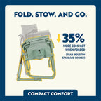 Smooth Motion Stowaway Rocker - Choice 794 - Freestyle Rocker Portable Outdoor Folding Chair Detail