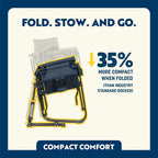 Smooth Motion Stowaway Rocker - Choice 794 - Freestyle Rocker Portable Outdoor Folding Chair Detail