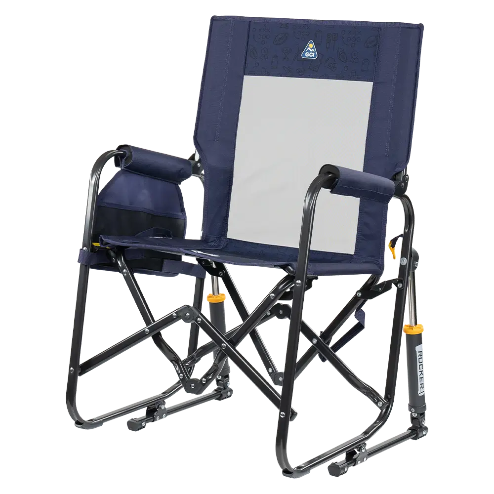 Smooth Motion Stowaway Rocker - Choice 794 - Freestyle Rocker Portable Outdoor Folding Chair Detail