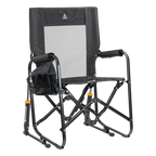 Smooth Motion Stowaway Rocker - Choice 794 - Freestyle Rocker Portable Outdoor Folding Chair - Tailgater Dark Charcoal
