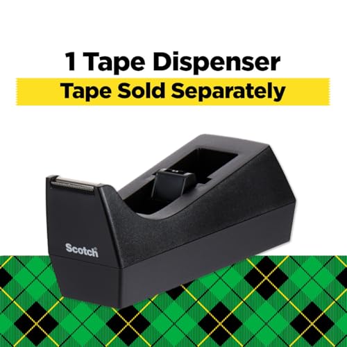 Smart Home Scotch Desktop Tape Dispenser, Black, 2.7 in. Collection