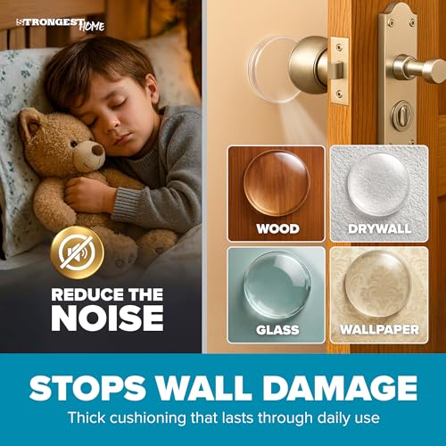 STRONGEST HOME Wall Protector for Door Knobs, 2-Inch - Kit