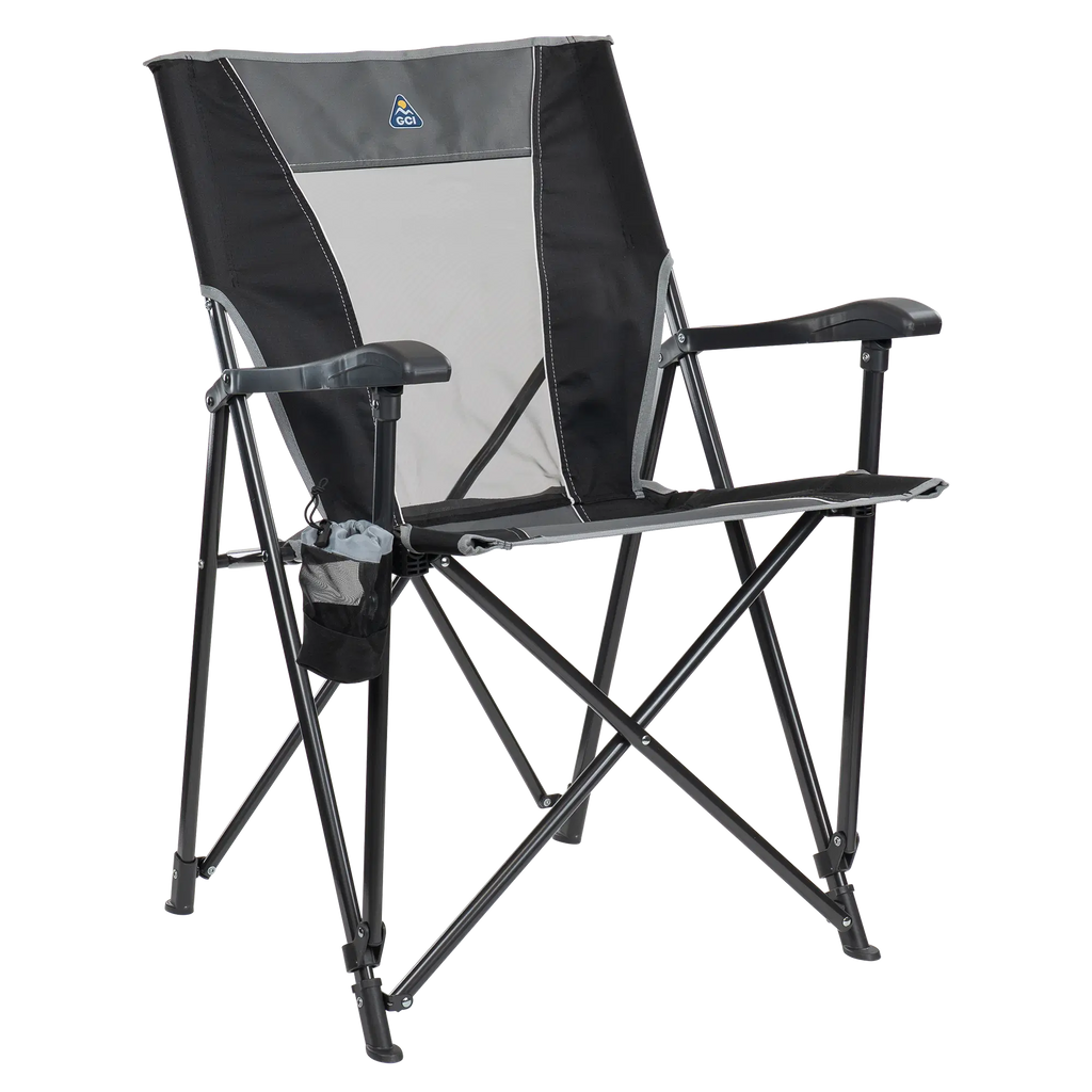 Lightweight Messenger Eazy Chair - Choice 976 - Space-Saving Micro-Folding Chair for Backpacking - Black