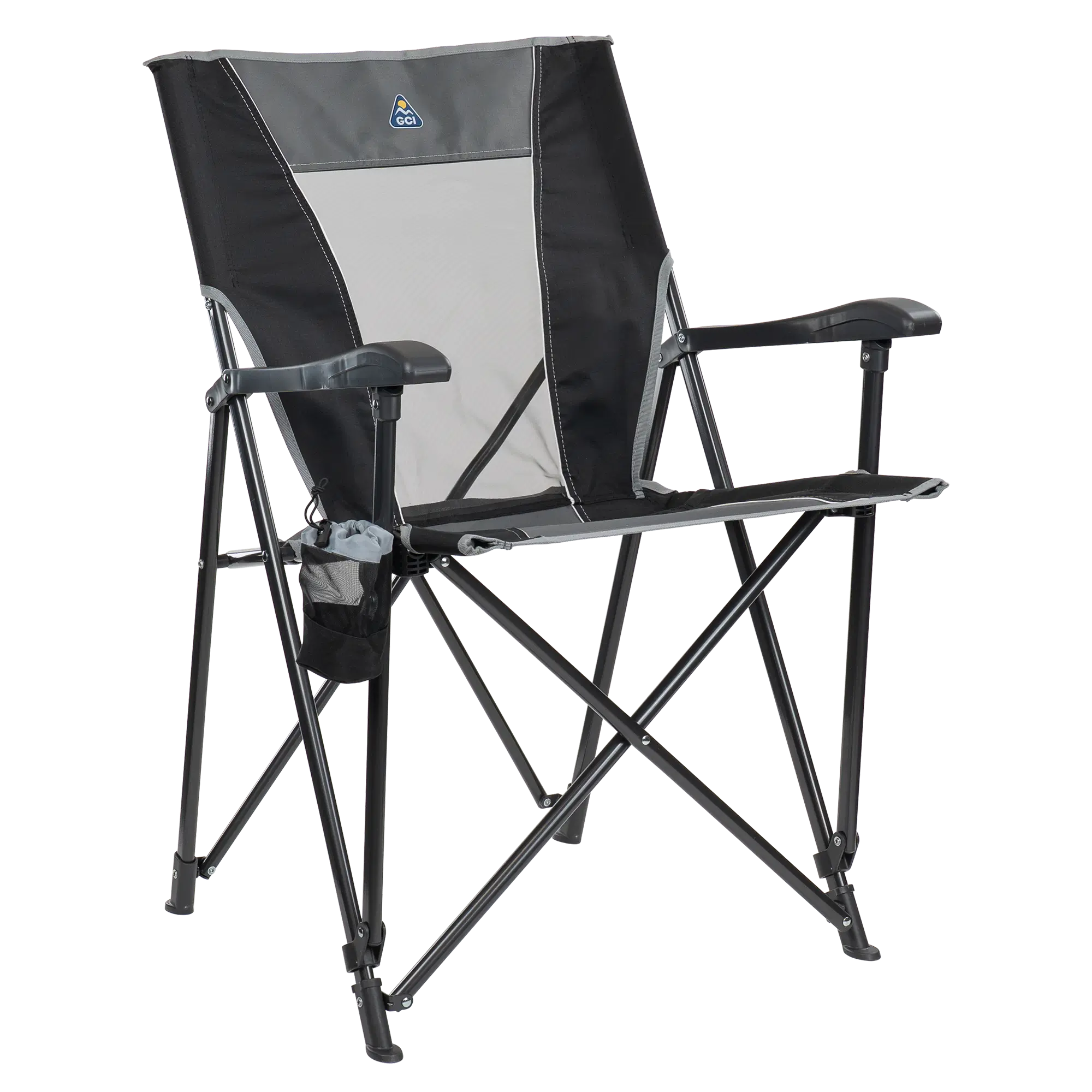 Lightweight Messenger Eazy Chair - Choice 976 - Space-Saving Micro-Folding Chair for Backpacking - Black
