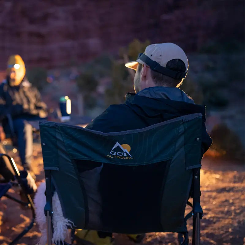 Patented Spring-Action FirePit Rocker - Choice 737 - RoadTrip Rocker Smooth Motion Camp Chair Detail