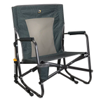 Patented Spring-Action FirePit Rocker - Choice 737 - RoadTrip Rocker Smooth Motion Camp Chair - Hunter Topo