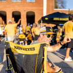 Smooth Motion College Comfort Pro Rocker - Iowa Hawkeyes - Choice 249 - Freestyle Rocker Portable Outdoor Folding Chair Detail