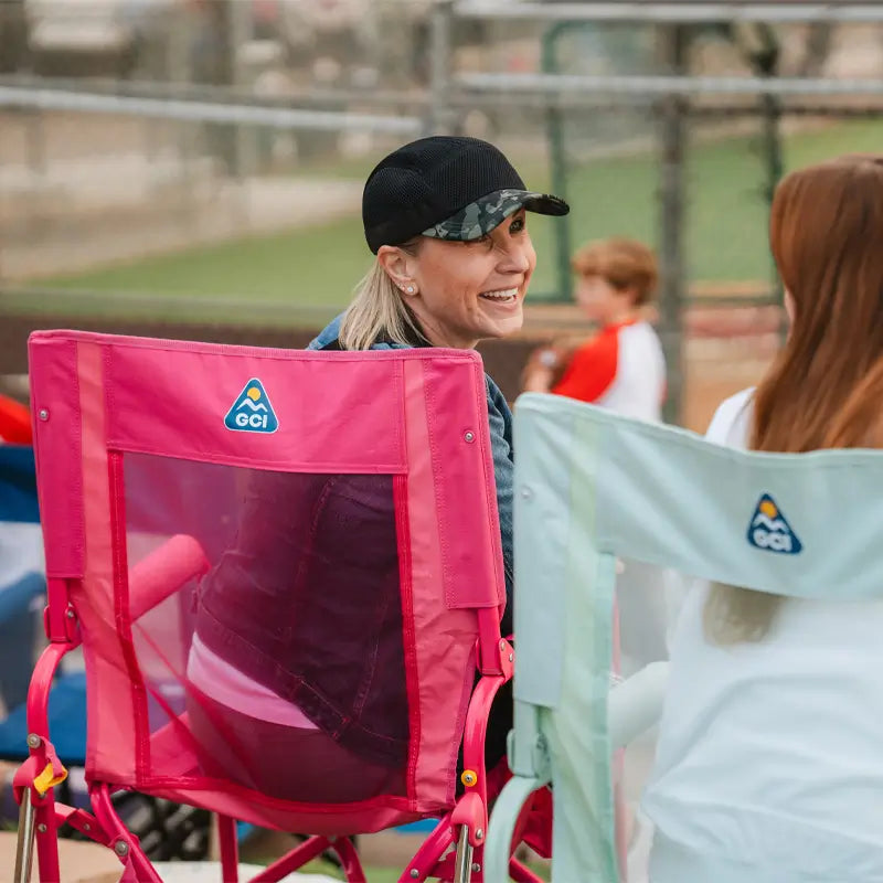 Smooth Motion Stowaway Rocker - Choice 794 - Freestyle Rocker Portable Outdoor Folding Chair Detail