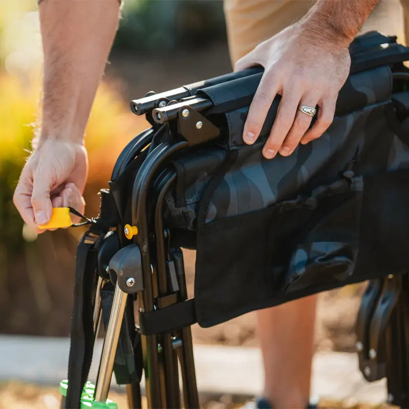 Smooth Motion Stowaway Rocker - Choice 794 - Freestyle Rocker Portable Outdoor Folding Chair Detail
