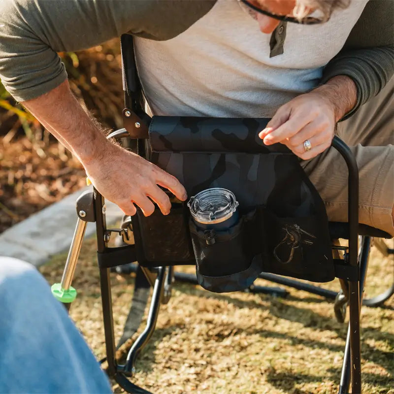 Smooth Motion Stowaway Rocker - Choice 794 - Freestyle Rocker Portable Outdoor Folding Chair Detail