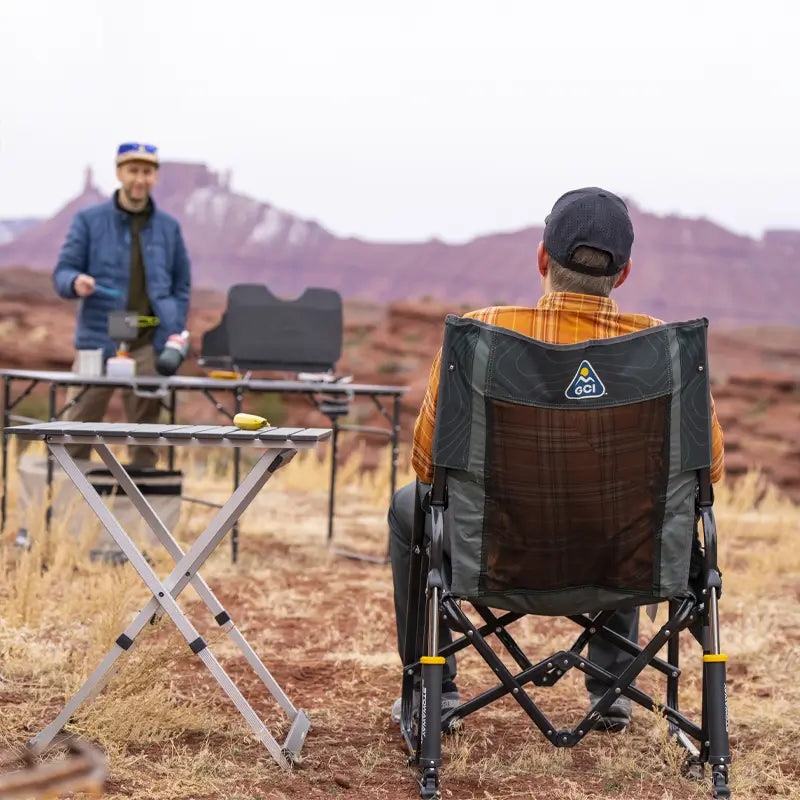 Smooth Motion Stowaway Rocker - Choice 794 - Freestyle Rocker Portable Outdoor Folding Chair Detail