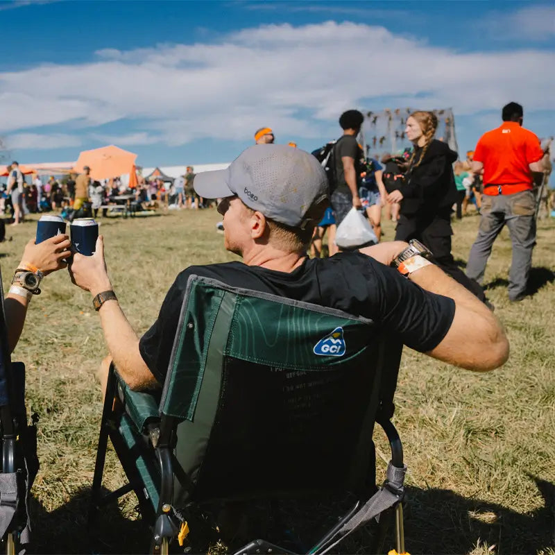 Smooth Motion Stowaway Rocker - Choice 794 - Freestyle Rocker Portable Outdoor Folding Chair Detail