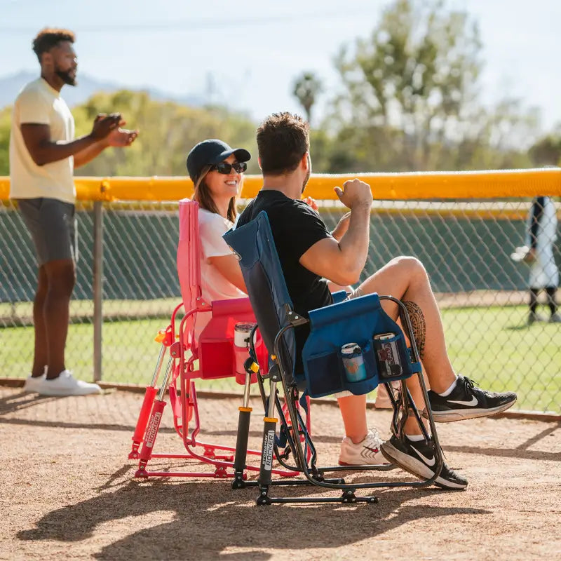 Smooth Motion Stowaway Rocker - Choice 794 - Freestyle Rocker Portable Outdoor Folding Chair Detail