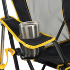 Smooth Motion College Comfort Pro Rocker - Iowa Hawkeyes - Choice 249 - Freestyle Rocker Portable Outdoor Folding Chair Detail