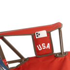 Heavy-Duty Freestyle Comfort Pro Rocker - USA Anniversary Deluxe - Choice 424 - RoadTrip Rocker Smooth Motion Camp Chair Detail
