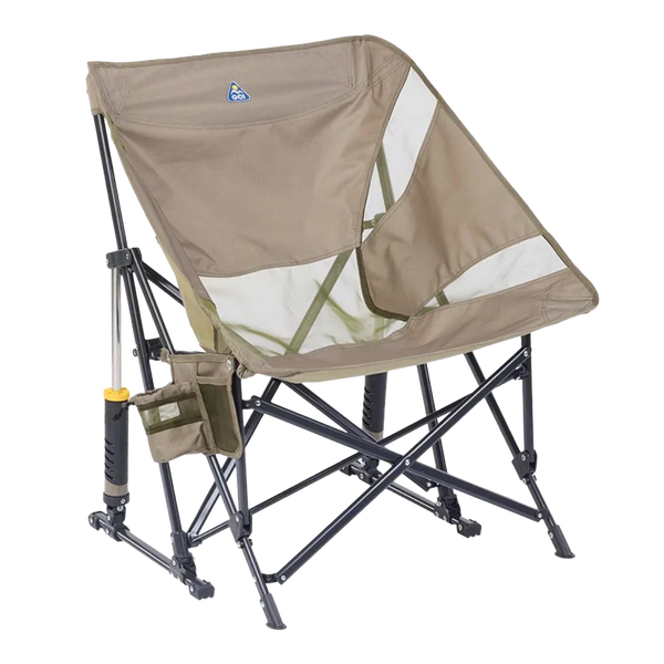Heavy-Duty Freestyle Pod Rocker Elite - Choice 832 - Patented Spring-Action Rocking Chair for Camping - Aged Fatigue