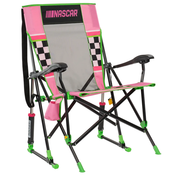 Premium All-Weather RoadTrip Rocker - NASCAR For Her - Choice 560 - Freestyle Rocker Portable Outdoor Folding Chair - Default Title