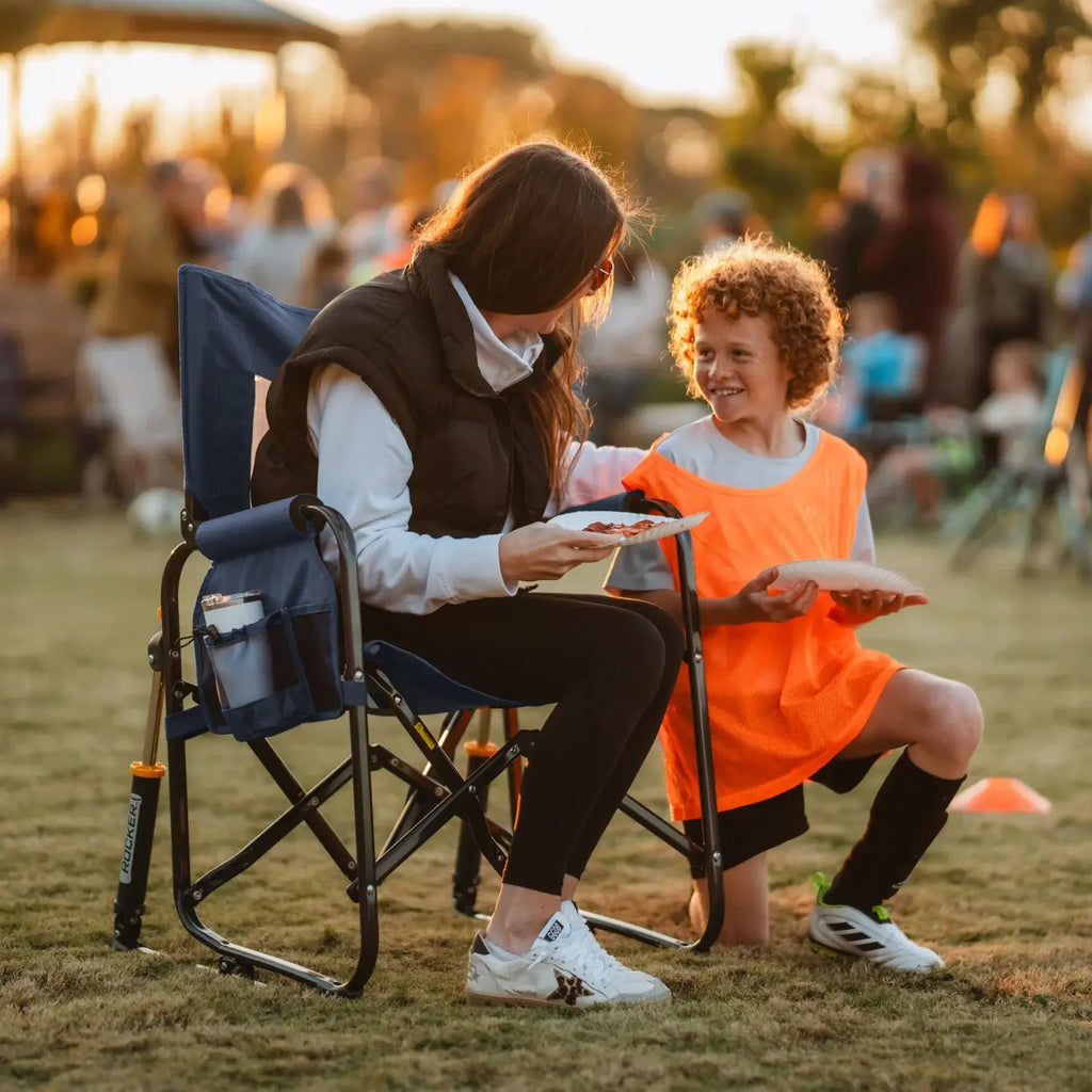 Smooth Motion Stowaway Rocker - Choice 794 - Freestyle Rocker Portable Outdoor Folding Chair Detail